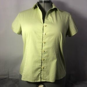 Talbots Stretch button up blouse. MP